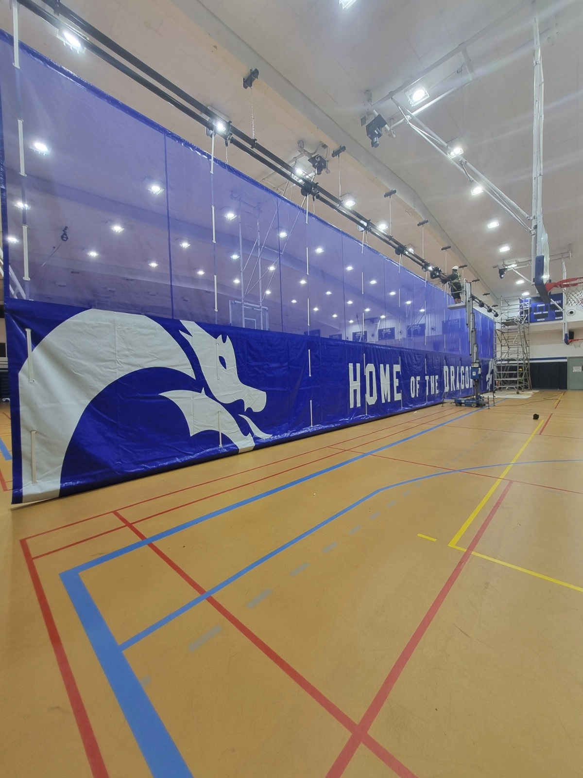 Divider Curtain HS Gym - Jakarta Intercultural School
