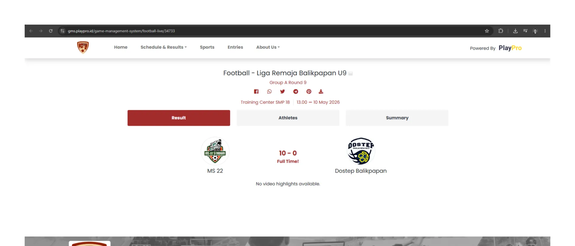 Liga Remaja Planet Soccer Balikpapan
