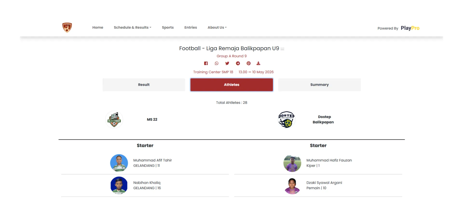 Liga Remaja Planet Soccer Balikpapan
