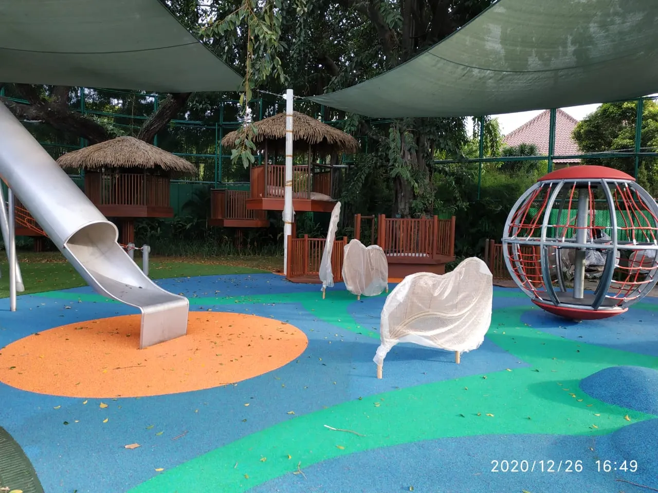 Playground Flooring Colour Mixed