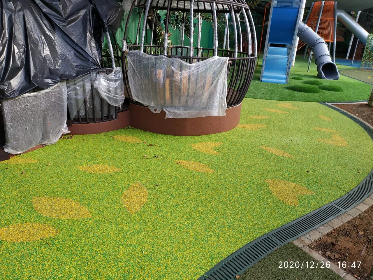 Playground Flooring Colour Mixed