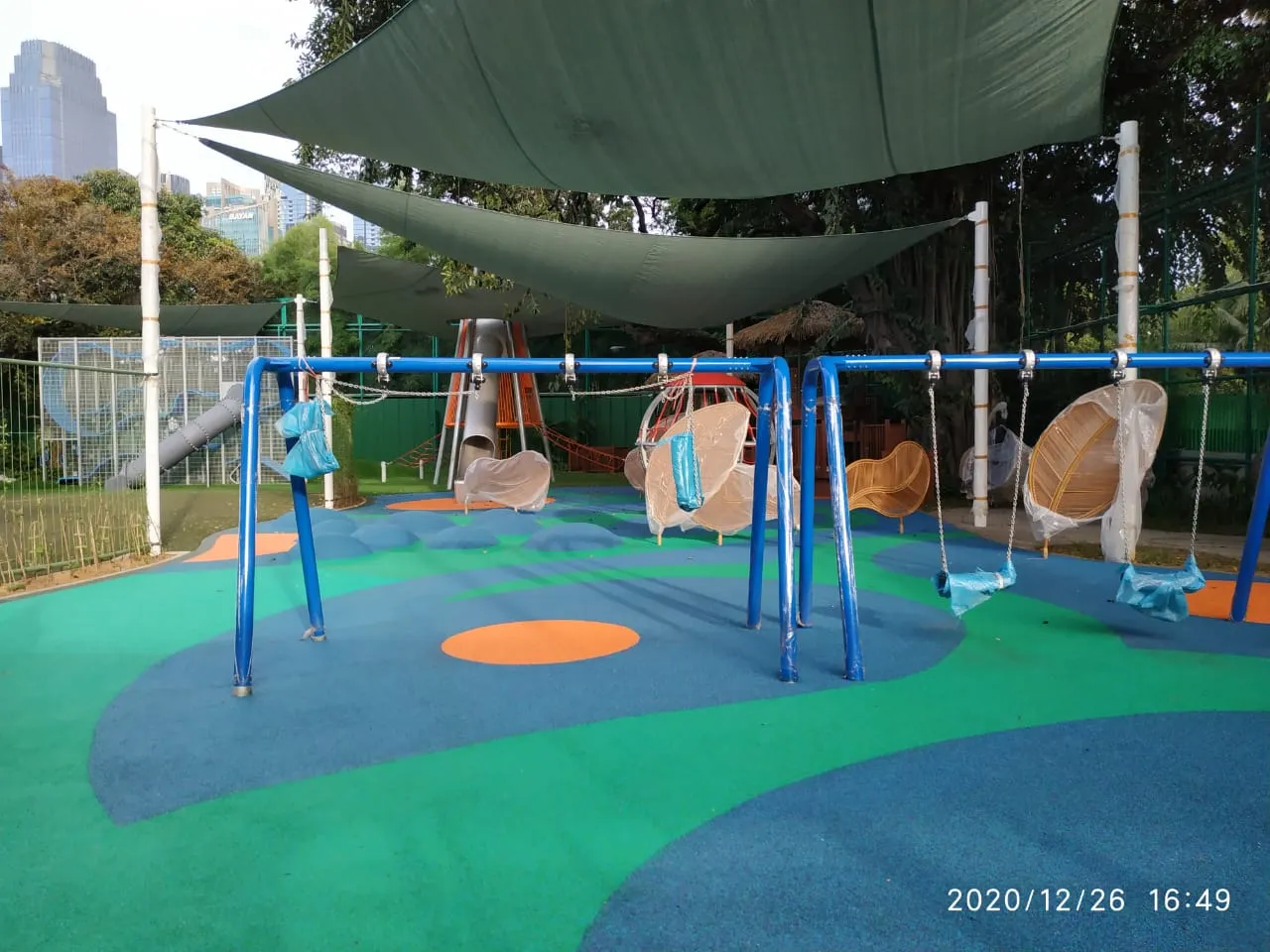 Playground Flooring Colour Mixed