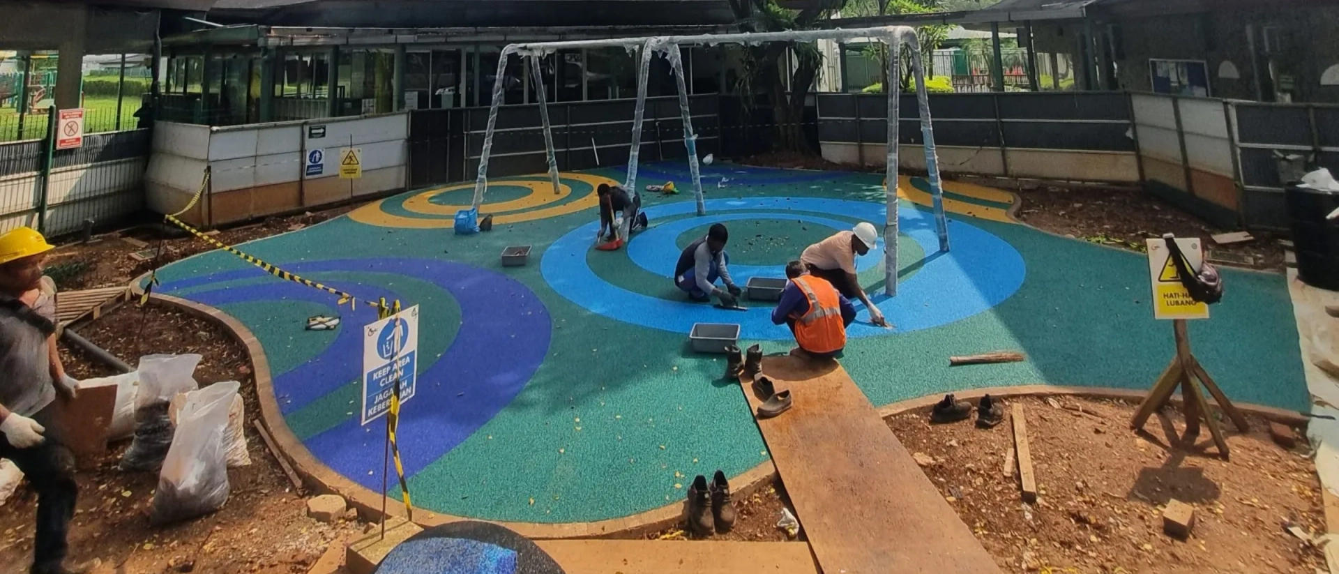 Rubber Flooring Playground JIS PIE
